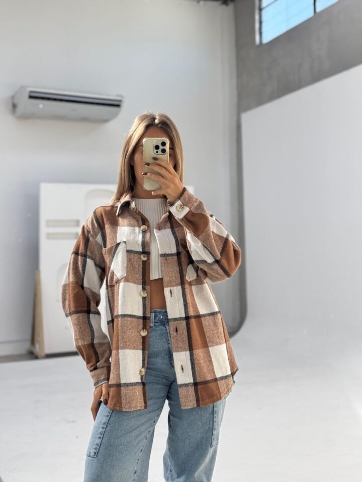 CAMISA DE PAÑO CAMEL