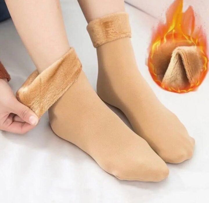 PACK X 2 PARES DE MEDIAS TERMICAS - BEIGE