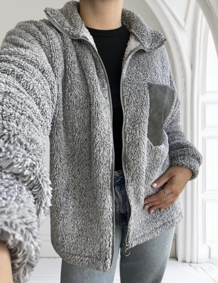 CAMPERA TEDDY - GRIS
