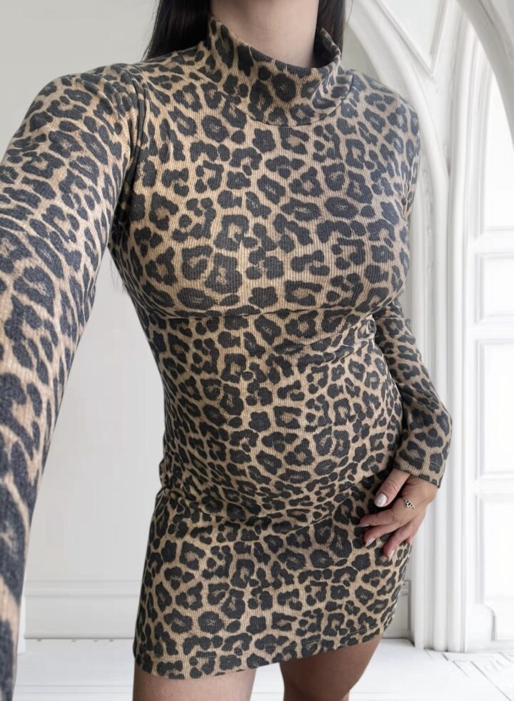 VESTIDO MEDIA POLERA LANILLA - PRINT2