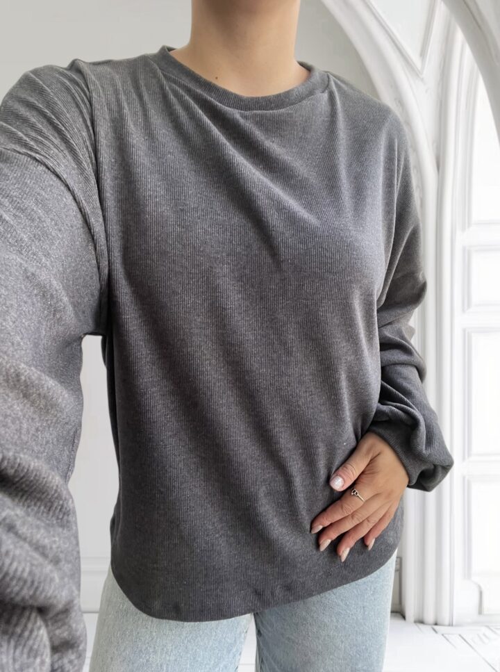 BLUSA BREST GRIS TOPO